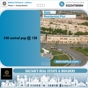 Residential Plot for Sale in Phase 1 - Central District -  Bahria Orchard, Lahore - (BP-176399)
