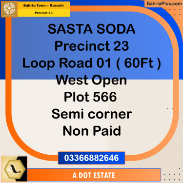 125 Sq. Yards Residential Plot for Sale in Precinct 23 -  Bahria Town, Karachi - (BP-176453)