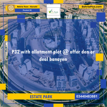 250 Sq. Yards Residential Plot for Sale in Precinct 32 -  Bahria Town, Karachi - (BP-176499)