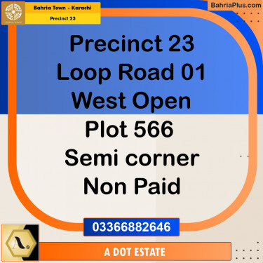 125 Sq. Yards Residential Plot for Sale in Precinct 23 -  Bahria Town, Karachi - (BP-176530)