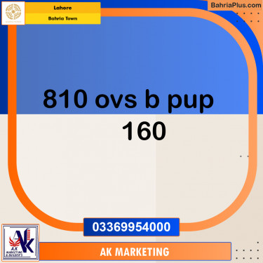 Residential Plot for Sale in Overseas B -  Bahria Town, Lahore - (BP-176704)