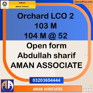 Residential Plot for Sale in Phase 2 - M Block -  Bahria Orchard, Lahore - (BP-176824)