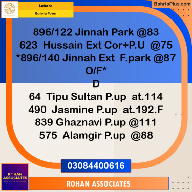 Residential Plot for Sale in Sector F - Alamgir Block -  Bahria Town, Lahore - (BP-176854)
