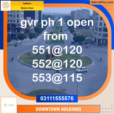 Residential Plot for Sale in Golf Phase 1 -  Bahria Town, Lahore - (BP-176883)