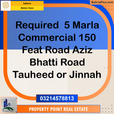 Residential Plot for Sale in Sector F - Tauheed Block -  Bahria Town, Lahore - (BP-176896)
