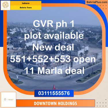Residential Plot for Sale in Golf Phase 1 -  Bahria Town, Lahore - (BP-176913)