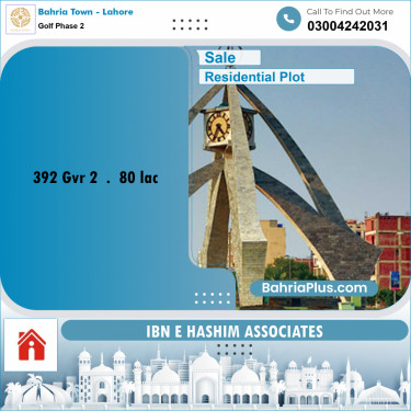 Residential Plot for Sale in Golf Phase 2 -  Bahria Town, Lahore - (BP-177152)