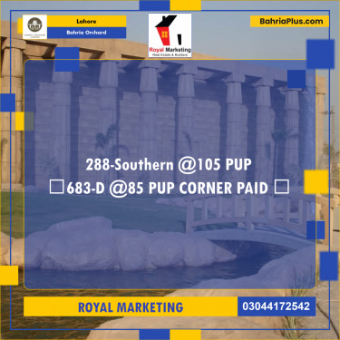 Residential Plot for Sale in Phase 1 - Southern District -  Bahria Orchard, Lahore - (BP-177205)