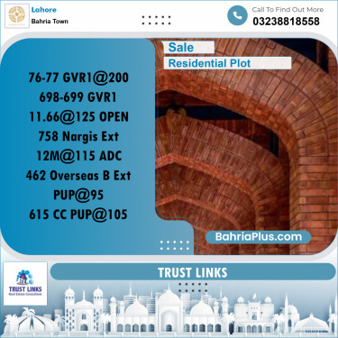 Residential Plot for Sale in Golf Phase 1 -  Bahria Town, Lahore - (BP-177254)