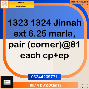 Residential Plot for Sale in Bahria Town, Lahore - (BP-177561)