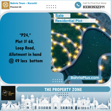 125 Sq. Yards Residential Plot for Sale in Precinct 24 -  Bahria Town, Karachi - (BP-177614)