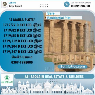 Residential Plot for Sale in Bahria Orchard, Lahore - (BP-177621)