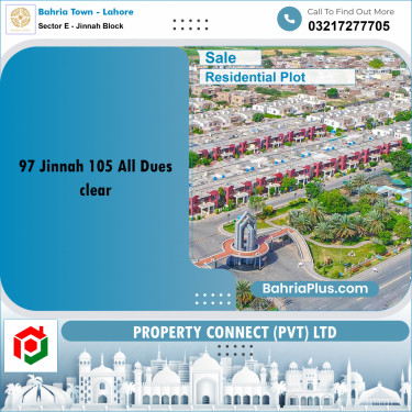 Residential Plot for Sale in Sector E - Jinnah Block -  Bahria Town, Lahore - (BP-177684)