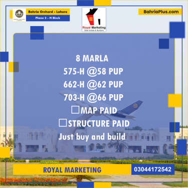 Residential Plot for Sale in Phase 2 - H Block -  Bahria Orchard, Lahore - (BP-177705)