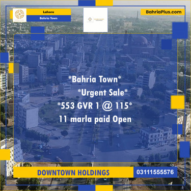 Residential Plot for Sale in Bahria Town, Lahore - (BP-177864)