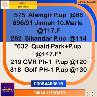 Residential Plot for Sale in Golf Phase 1 -  Bahria Town, Lahore - (BP-177906)