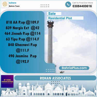 Residential Plot for Sale in Bahria Town, Lahore - (BP-177916)