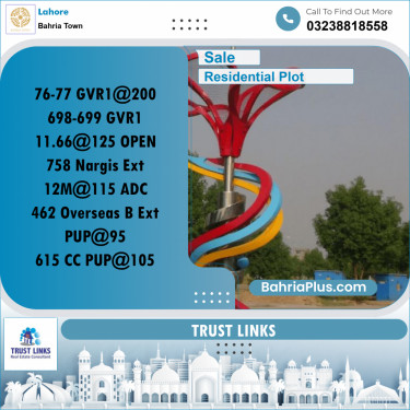 Residential Plot for Sale in Golf Phase 1 -  Bahria Town, Lahore - (BP-178040)