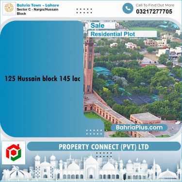 Residential Plot for Sale in Sector C - Nargis/Hussain Block -  Bahria Town, Lahore - (BP-178055)