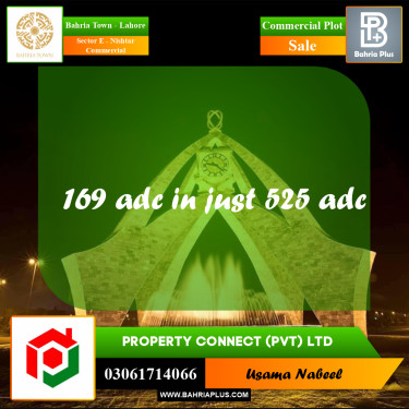 Commercial Plot for Sale in Sector E - Nishtar Commercial -  Bahria Town, Lahore - (BP-178084)
