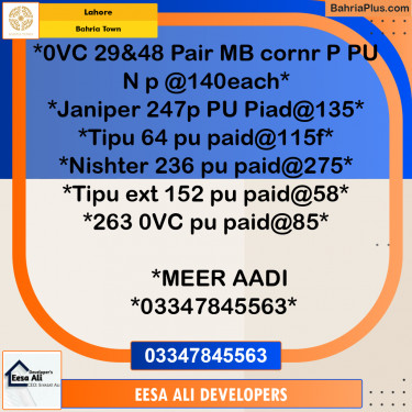 Residential Plot for Sale in Overseas C -  Bahria Town, Lahore - (BP-178198)