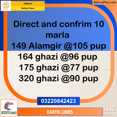 Residential Plot for Sale in Bahria Town, Lahore - (BP-178270)