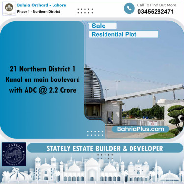 Residential Plot for Sale in Phase 1 - Northern District -  Bahria Orchard, Lahore - (BP-178315)