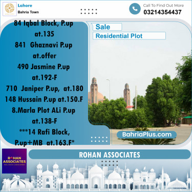 Residential Plot for Sale in Sector E - Iqbal Block -  Bahria Town, Lahore - (BP-178502)