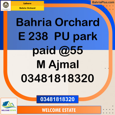 Residential Plot for Sale in Bahria Orchard, Lahore - (BP-178532)