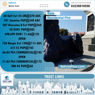 Residential Plot for Sale in Sector E - Rafi Ext. Block -  Bahria Town, Lahore - (BP-178604)