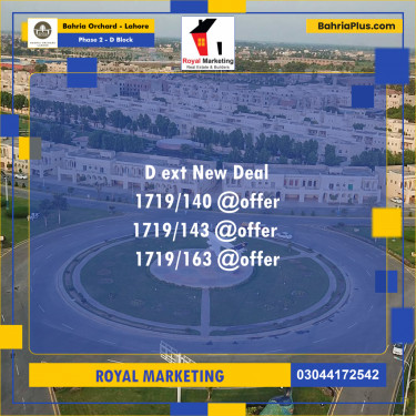 Residential Plot for Sale in Phase 2 - D Block -  Bahria Orchard, Lahore - (BP-178611)