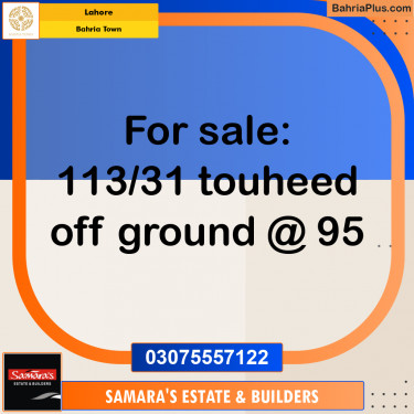 Residential Plot for Sale in Sector F - Tauheed Block -  Bahria Town, Lahore - (BP-178617)