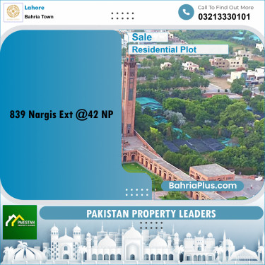 Residential Plot for Sale in Sector C - Nargis/Hussain Ext. -  Bahria Town, Lahore - (BP-178663)