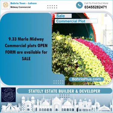 Commercial Plot for Sale in Midway Commercial -  Bahria Town, Lahore - (BP-178783)