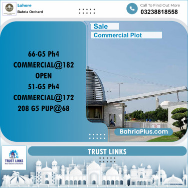 Commercial Plot for Sale in Phase 4 - G5 Commercial -  Bahria Orchard, Lahore - (BP-178858)