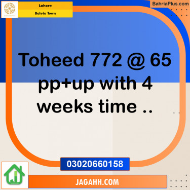 Residential Plot for Sale in Bahria Town, Lahore - (BP-178895)
