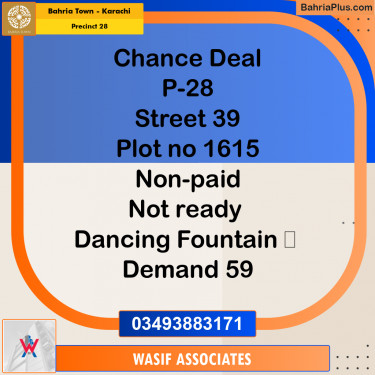 125 Sq. Yards Residential Plot for Sale in Precinct 28 -  Bahria Town, Karachi - (BP-179161)