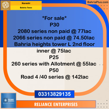 250 Sq. Yards Residential Plot for Sale in Precinct 30 -  Bahria Town, Karachi - (BP-179163)