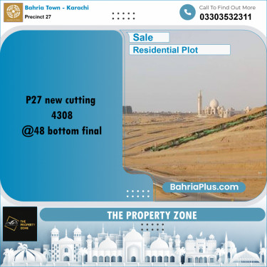 Residential Plot for Sale in Precinct 27 -  Bahria Town, Karachi - (BP-179193)