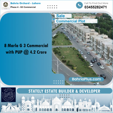 Commercial Plot for Sale in Phase 4 - G3 Commercial -  Bahria Orchard, Lahore - (BP-179302)