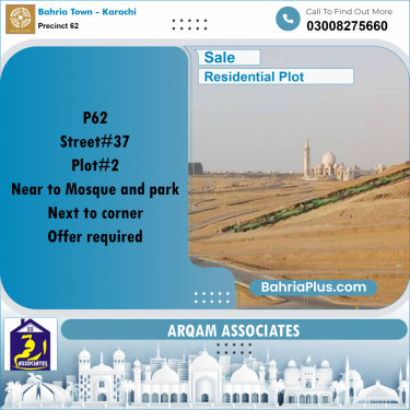 Residential Plot for Sale in Precinct 62 -  Bahria Town, Karachi - (BP-179308)
