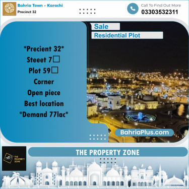 250 Sq. Yards Residential Plot for Sale in Precinct 32 -  Bahria Town, Karachi - (BP-179359)