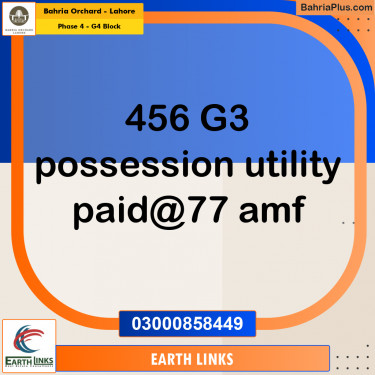 Residential Plot for Sale in Phase 4 - G4 Block -  Bahria Orchard, Lahore - (BP-179613)