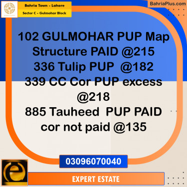 Residential Plot for Sale in Sector C - Gulmohar Block -  Bahria Town, Lahore - (BP-179865)