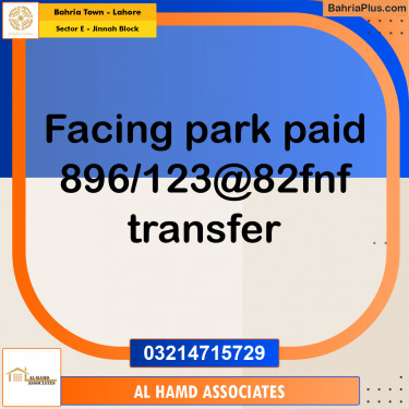 Residential Plot for Sale in Sector E - Jinnah Block -  Bahria Town, Lahore - (BP-179893)
