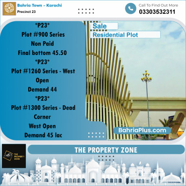 125 Sq. Yards Residential Plot for Sale in Precinct 23 -  Bahria Town, Karachi - (BP-179922)
