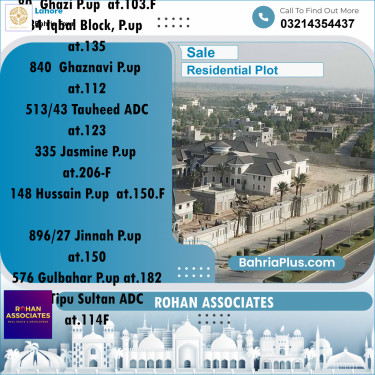 Residential Plot for Sale in Sector F - Ghazi Block -  Bahria Town, Lahore - (BP-180067)