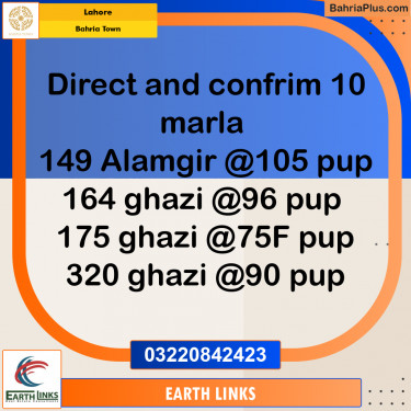 Residential Plot for Sale in Sector F - Alamgir Block -  Bahria Town, Lahore - (BP-180391)