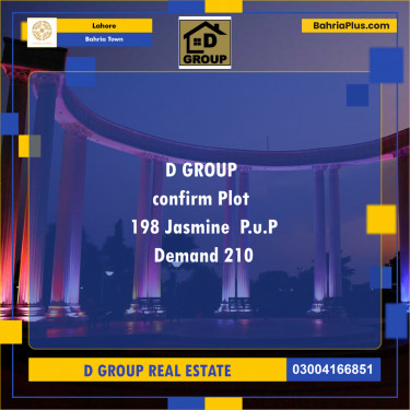 Residential Plot for Sale in Sector C - Jasmine Block -  Bahria Town, Lahore - (BP-180553)