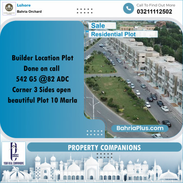 Residential Plot for Sale in Phase 4 - G5 Block -  Bahria Orchard, Lahore - (BP-180575)